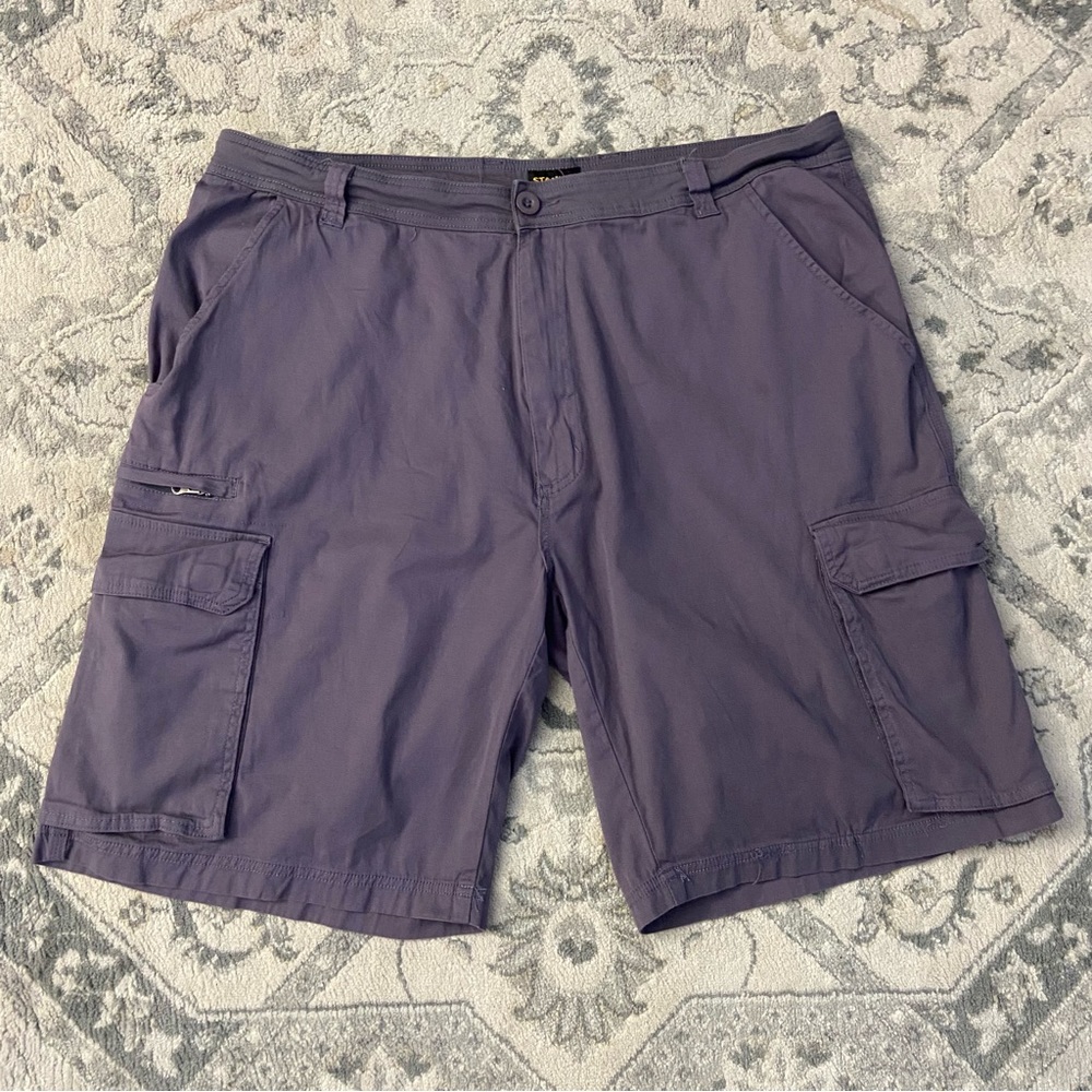Stanley Men's Cargo Shorts in Muted Purple-Gray